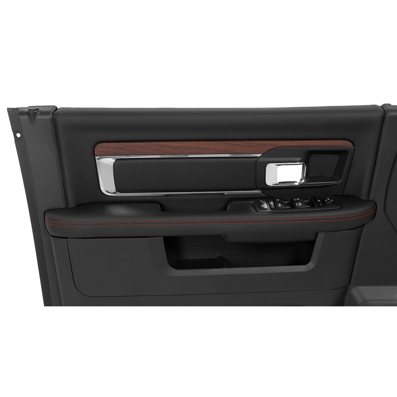 Inner Driver Side Door Panel For 2013-18 Dodge Ram 1500 2500 3500 Textured Black