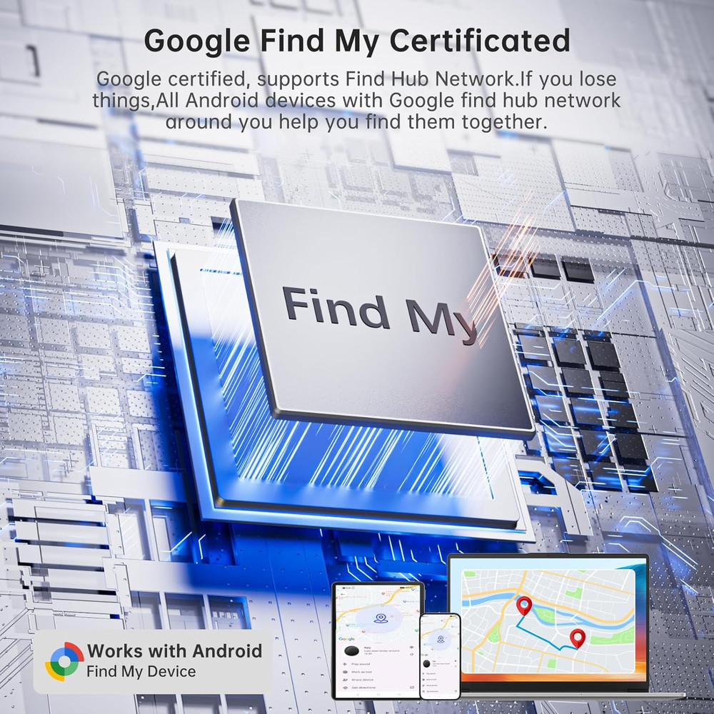 Air Tracker Tag for Android（Android Only ） IP65 Waterproof Smart Tag & Item F...