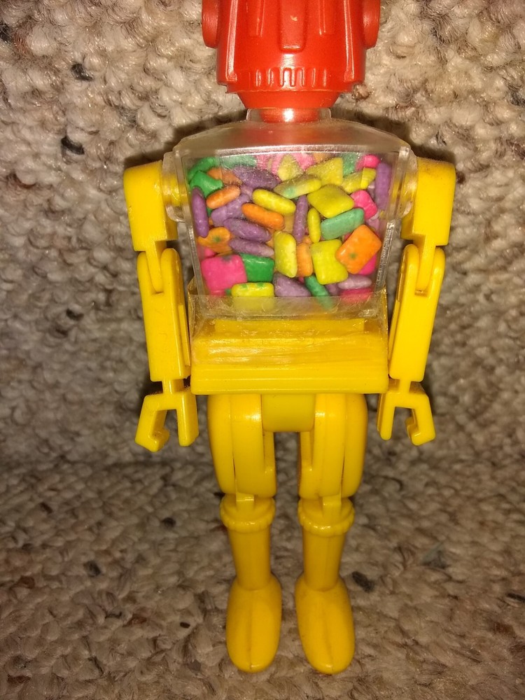 EXTREMELY RARE 1970/80s Chiclets TINY Chewing Gum Container Storage ROBOT (Pez)