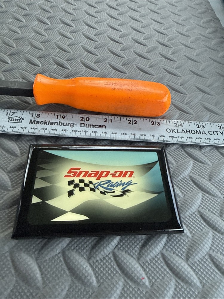 Snap-On Tools SPB24 24" Long Pry Bar Orange Handle…Has Engraved Initial See Pic