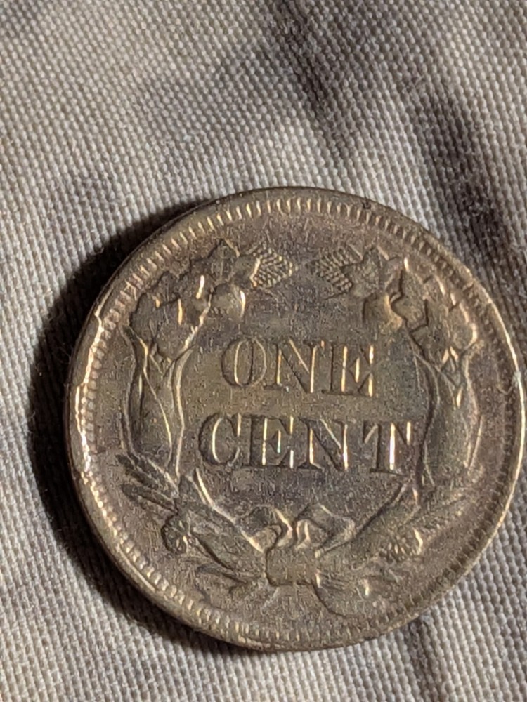1858 Flying Eagle Cent 1c Small Letters XF Details Cleaned Etc