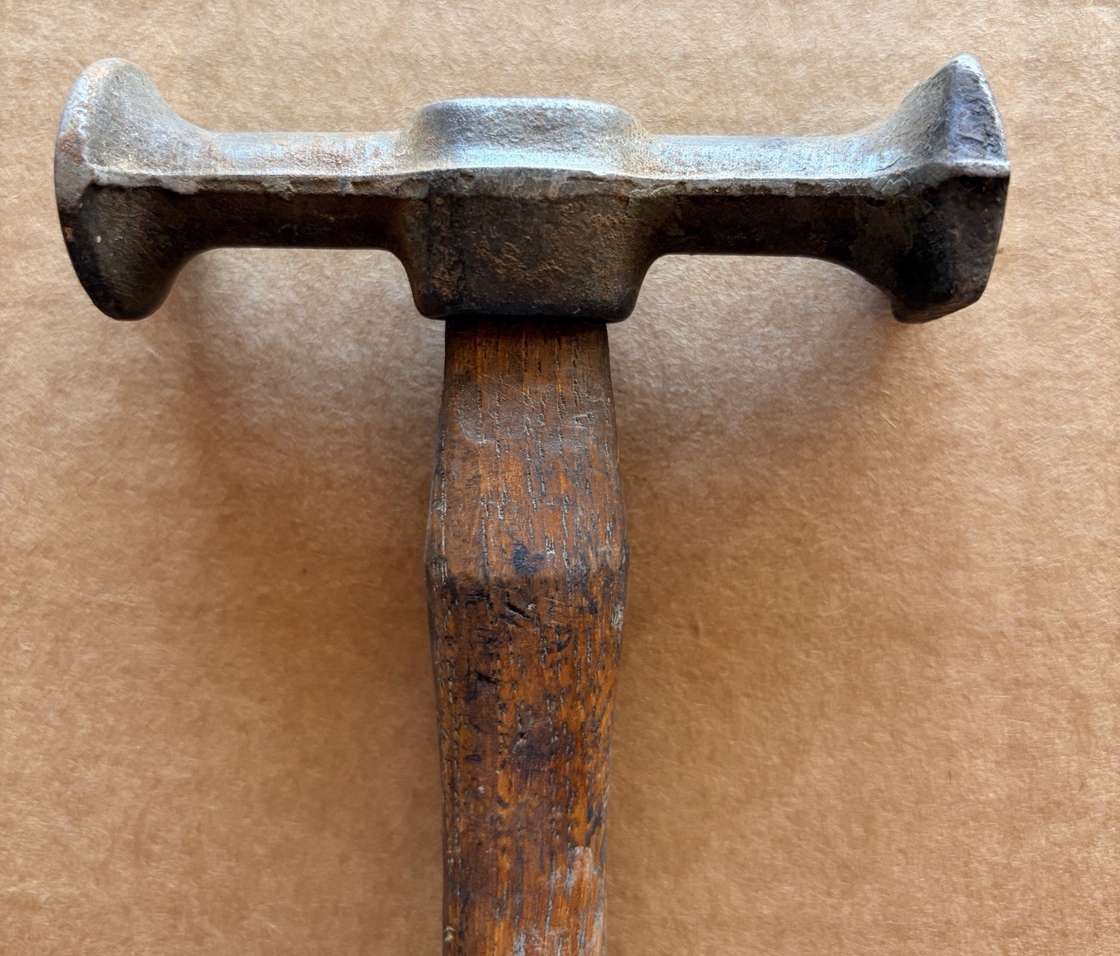 Vintage Auto Body Double Faced Planishing Hammer Repair Metalworker 12oz 12”