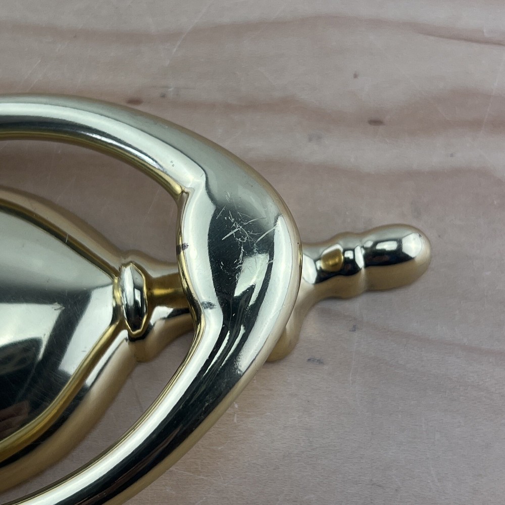 Vintage Solid Brass Door Knocker 6'' Tall