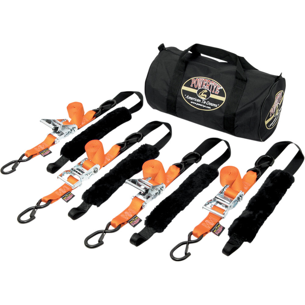 Powertye Mfg Fat Strap Trailer Kit - Orange | TRAILERKIT-89