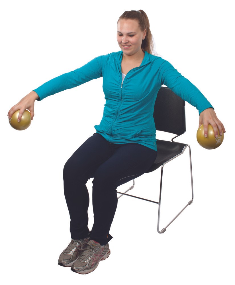 Cando Wate Ball - Hand-Held Size - Yellow - 5" Diameter - 2.2 Lb