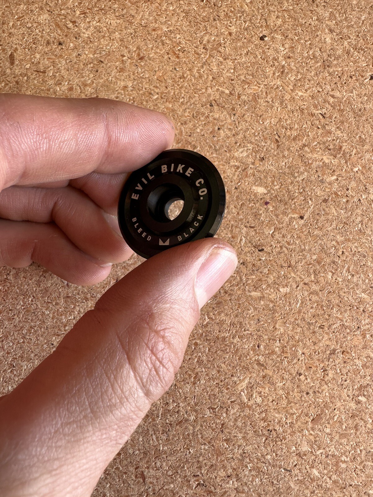 Evil Bike Co. Bleed Black Bike Bicycle Headset Stem Top Cap 1 1/8