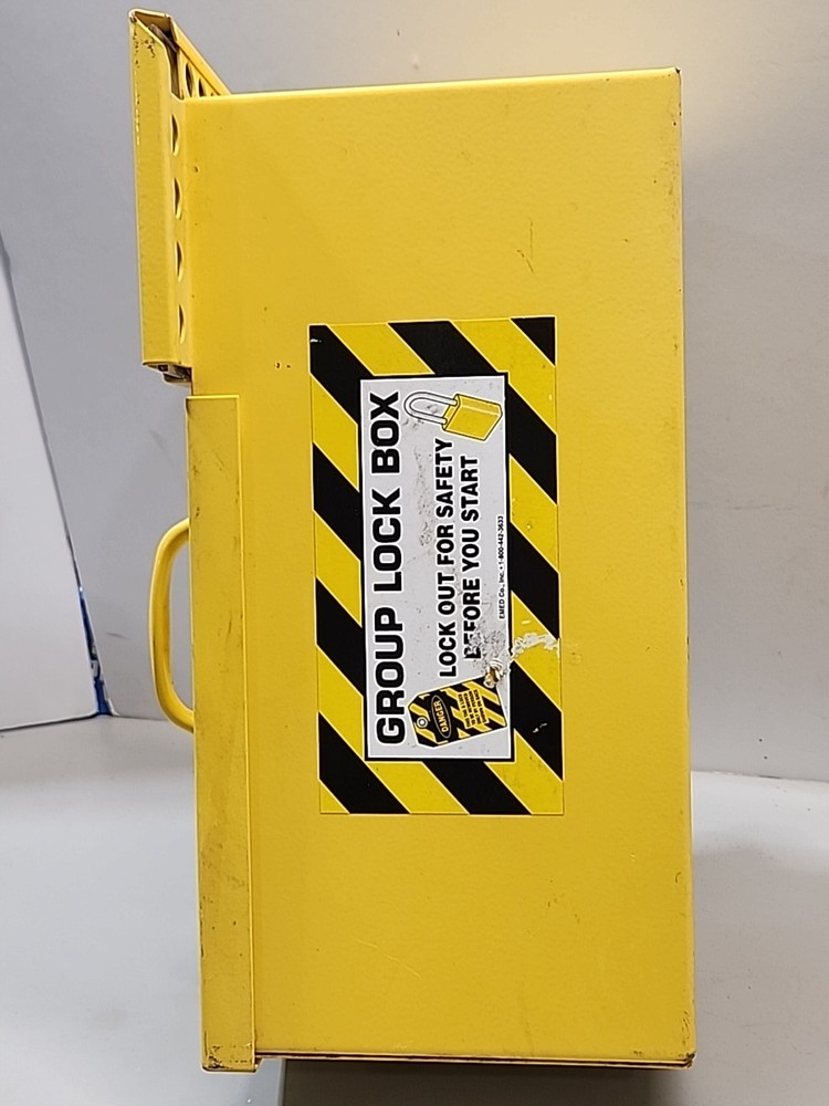 BRADY - Large Group Lock Box - Yellow - 50 Lock Max