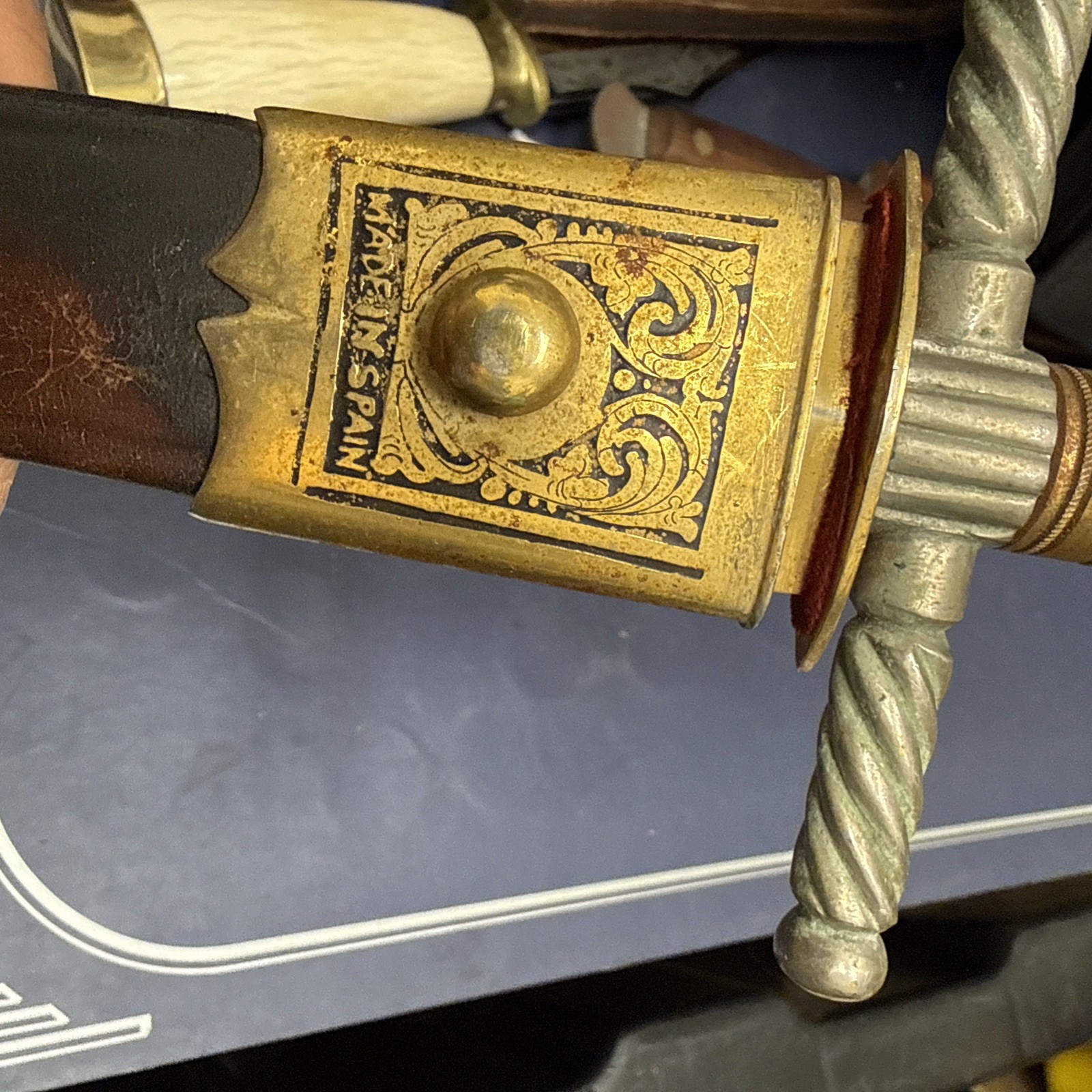 ANTIQUE TOLEDO SPANISH PLUG BAYONET DAGGER