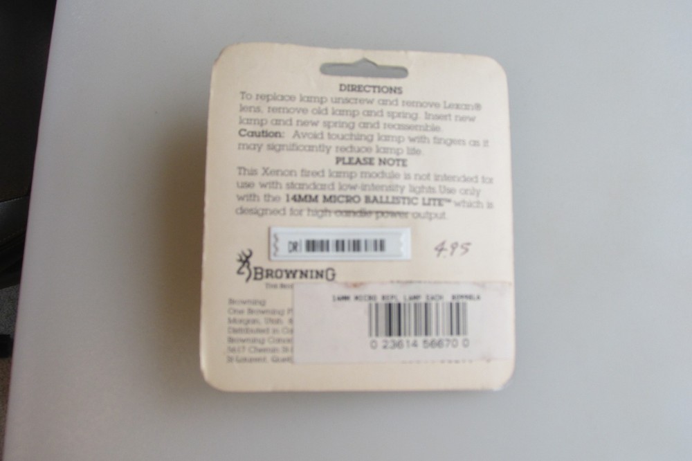Browning Replacement Xenon Lamp Module 80198LD New In Package