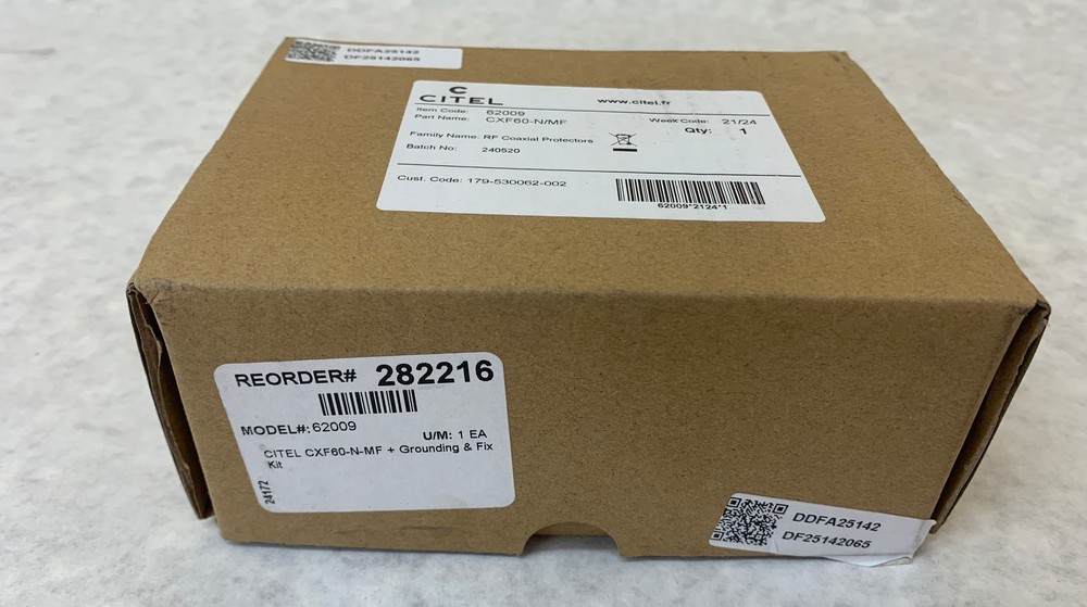 Citel CXF60-N/MF Coaxial Protector Grounding & Fix Kit