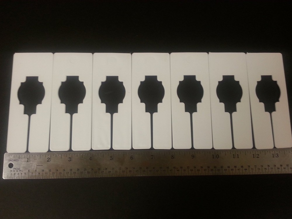 Plastic 10 Blank Rectangular Size Dividers for Retail Clothing Racks