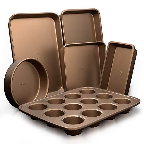 NutriChef NCBK6TR7 6-Pcs Nonstick Bakeware Set-Highest-Quality Baking Sheets