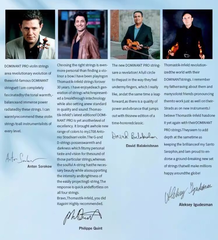 Thomastik Dominant Pro DP-100 Violin String Set 4/4 - Genuine