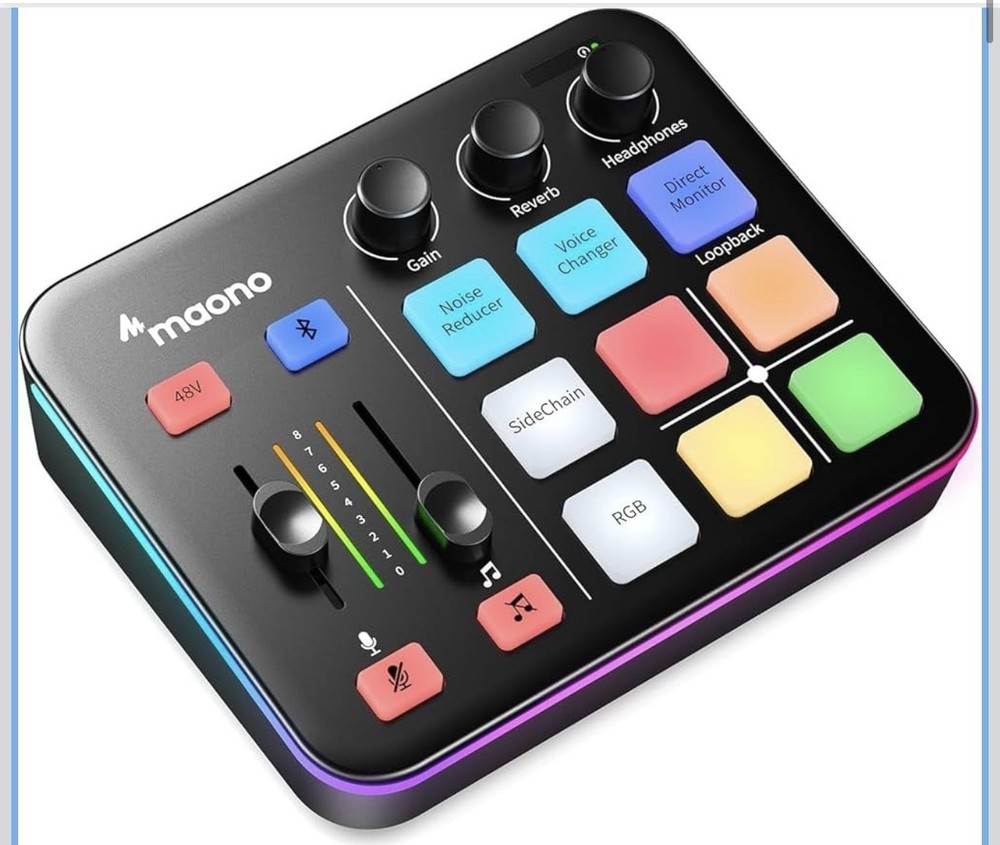 Maono Pc Gaming Microphone & Gaming Audio mixer Bundle🔥🔥🔥