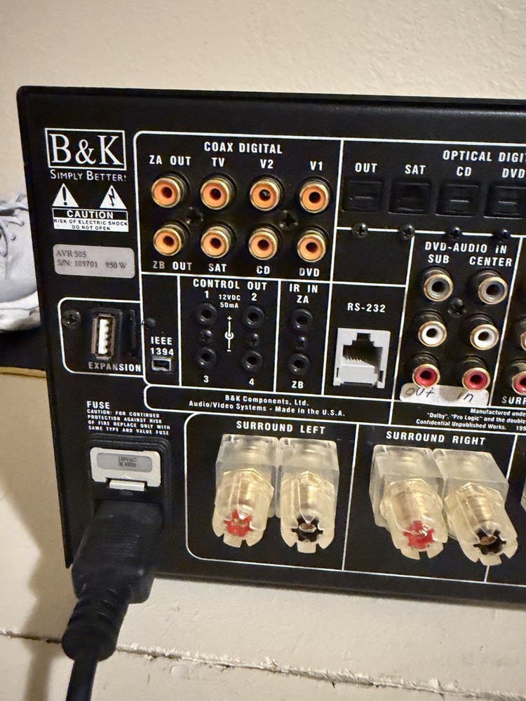 B&K AVR 505 AV Receiver Amplifier