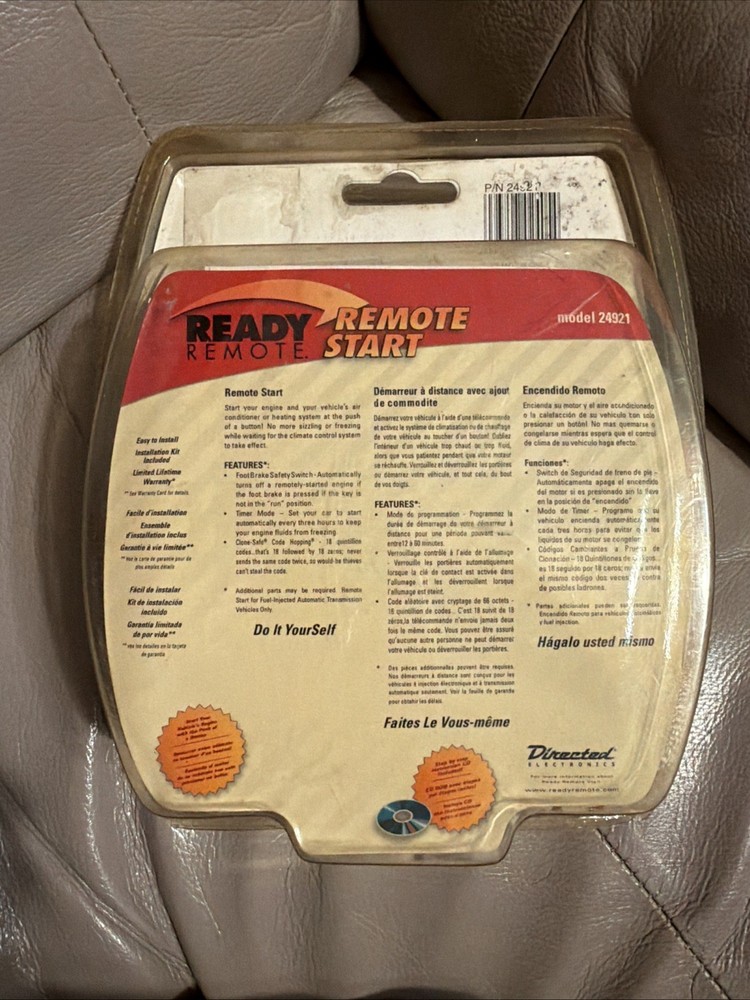 Ready Remote Car Starter by Directed Electronics 24921 Remote Start NEW