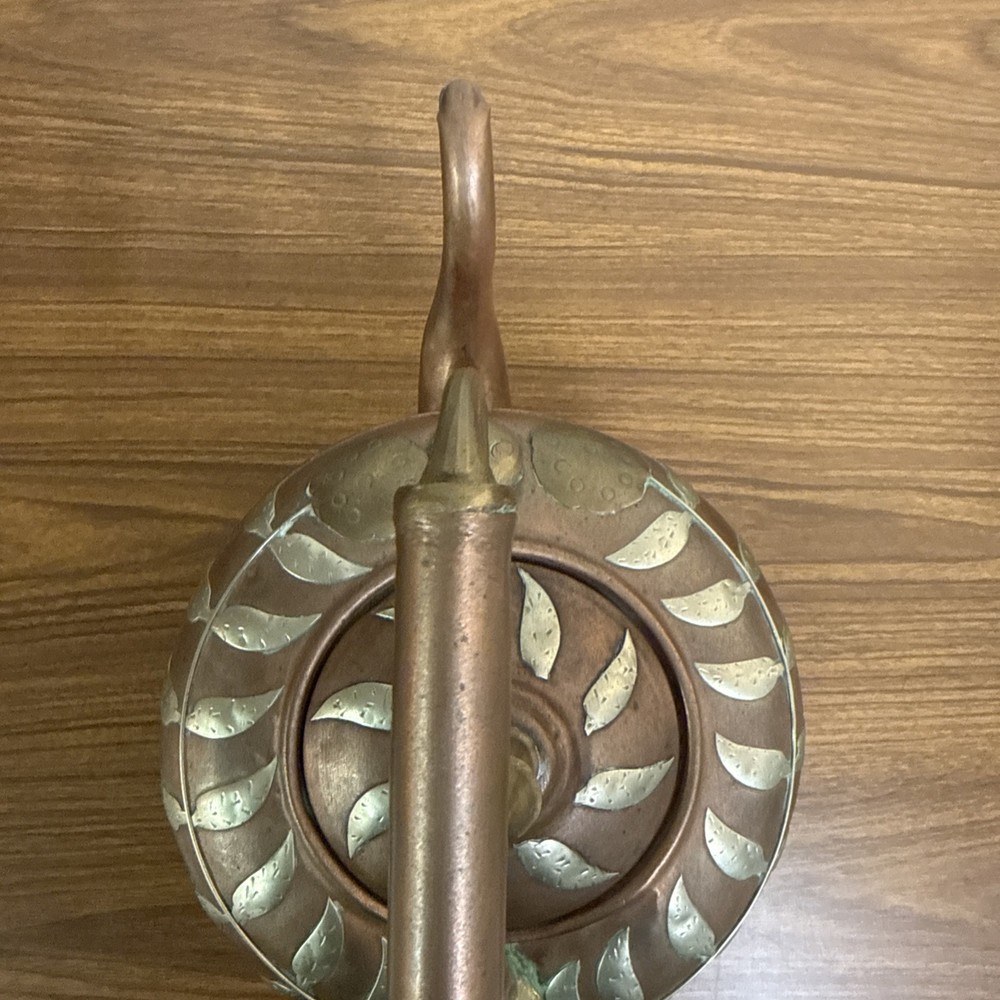 Antique Copper And Brass Teapot/ Kettle