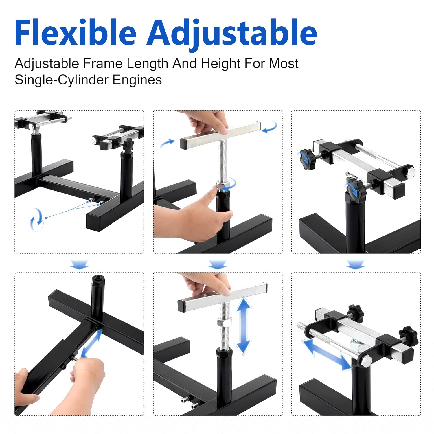 Heavy Duty Motorcycle Engine Stand Adjustable For 50cc to 500cc Engine Repair