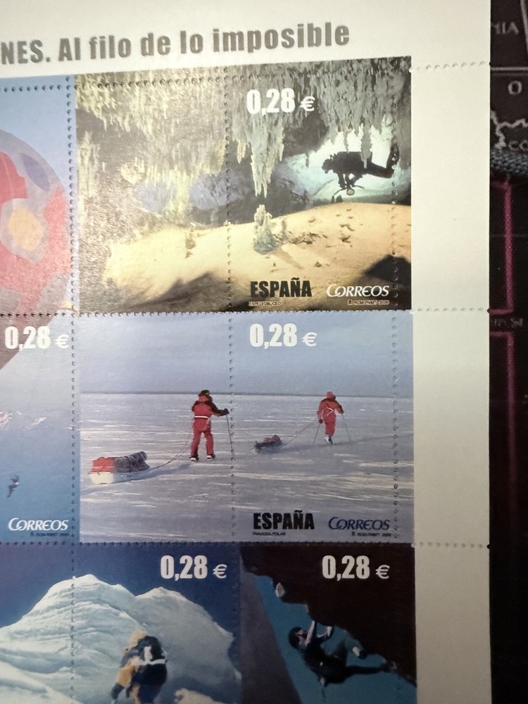 spanish stamps 3 mini sheets