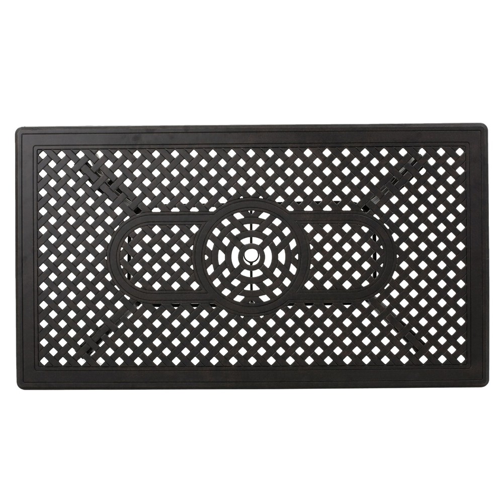 Fonzo Outdoor Bronze Cast Aluminum Rectangular Dining Table (ONLY)