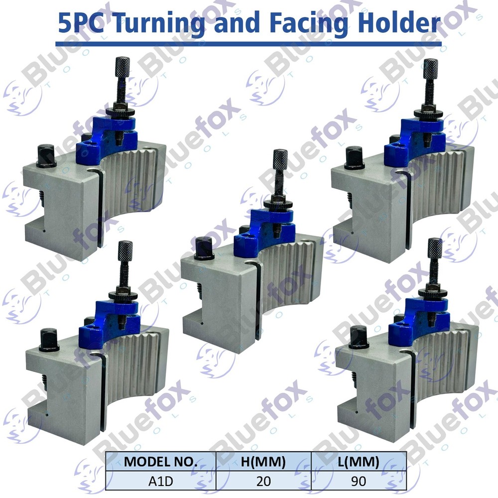 5 PCS A1D2090 Turning Tool Holder For A1 Multifix Quick Change Tool Post 540-100