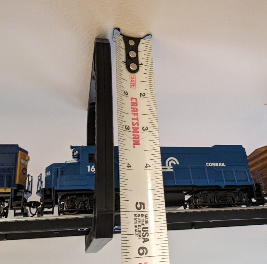 HO Scale Ceiling Hanger Mount Bridge Kit for Dual Train Track (10 Pack)