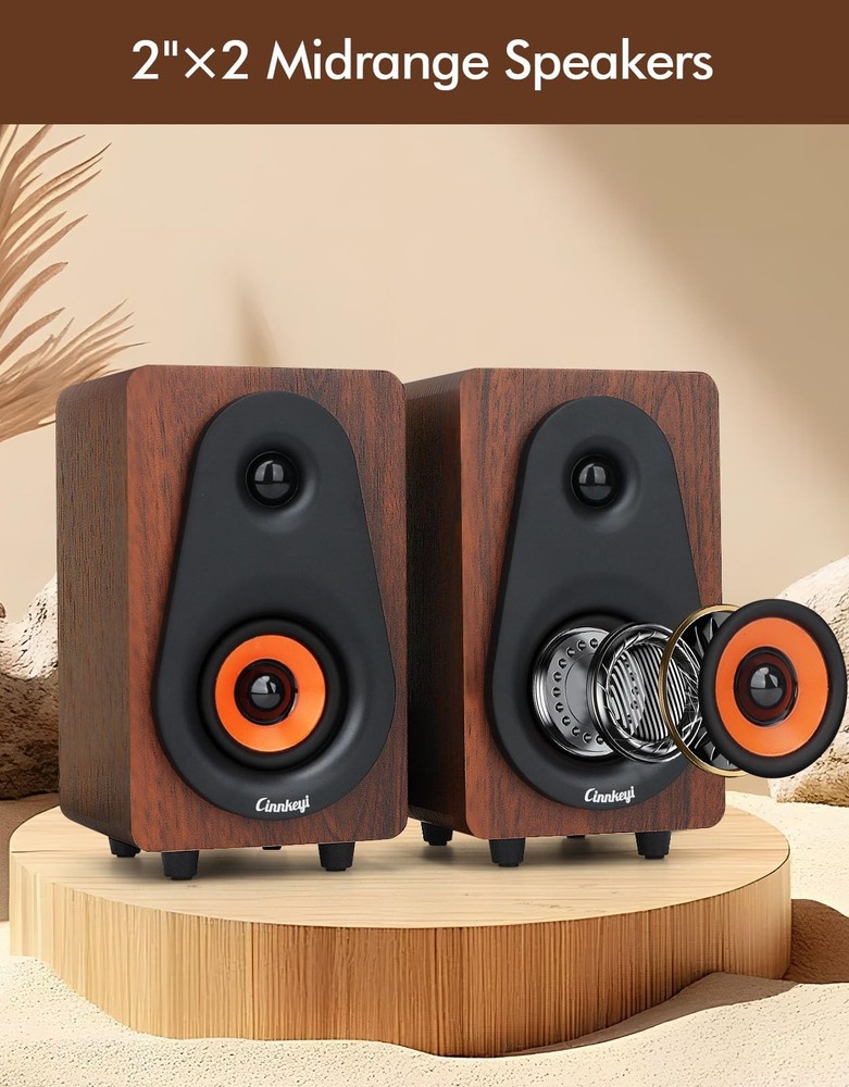 【2026 Update】 USB 2.1 Computer Speakers with Subwoofer, 3.5mm/USB Input Pc Sp...