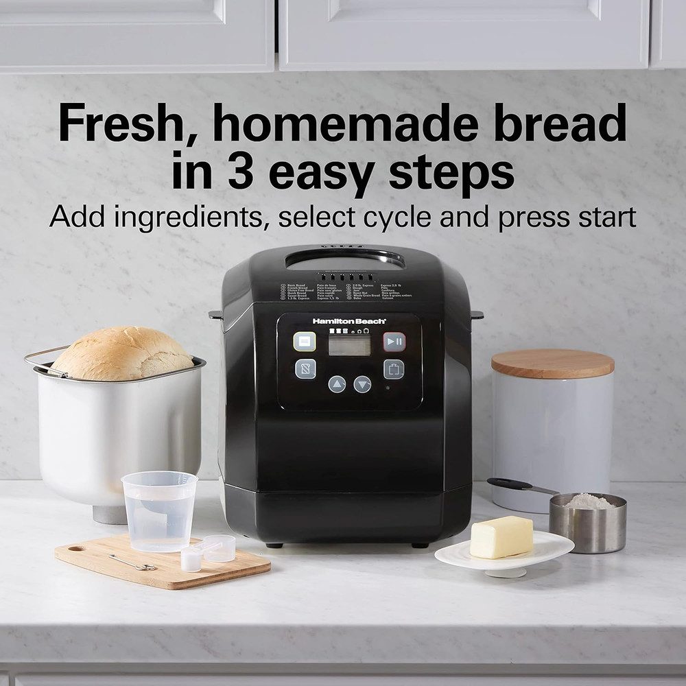 Automatic Bread Maker Machine, Digital, Programmable, 12 Settings + Gluten Free,