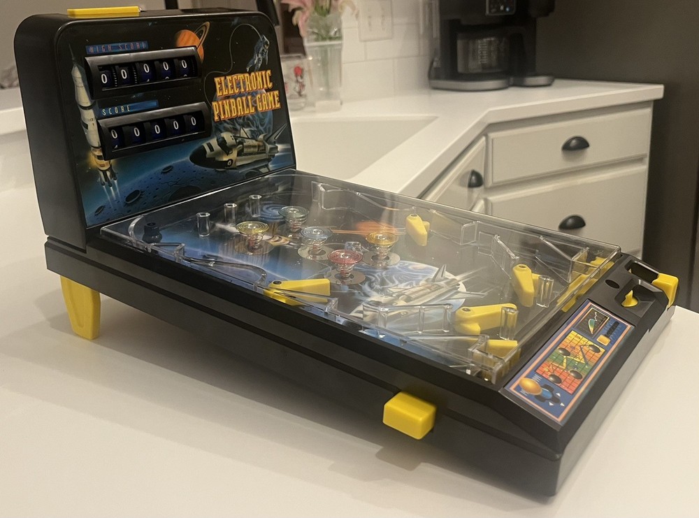 VTG Space Shuttle Adventure Digital Pinball Machine Electronic Table Top w/ Box