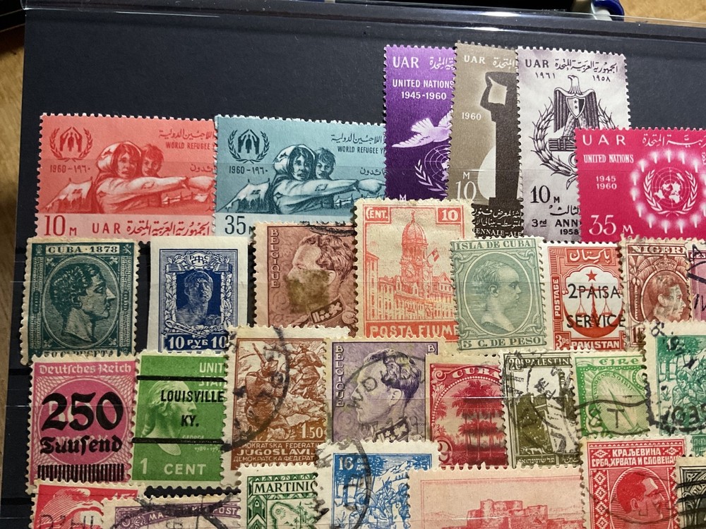 World mixed mounted mint or used stamps B3741
