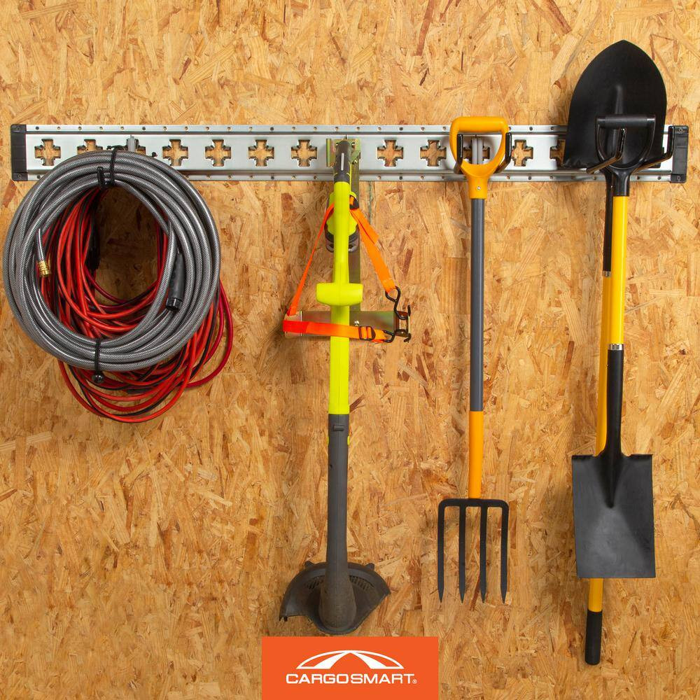 Grey Powder Coated Dual Arm Tool Storage Hook (1-Pack)