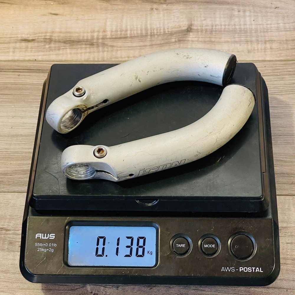 Icon Trek Silver Anodized Bar Ends Oversized Short Bend