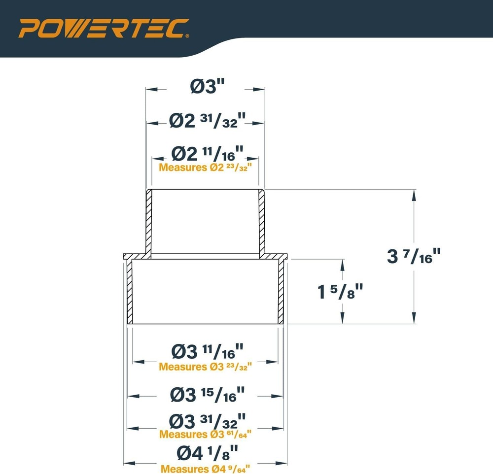 70145 4-Inch to 3-Inch Reducer