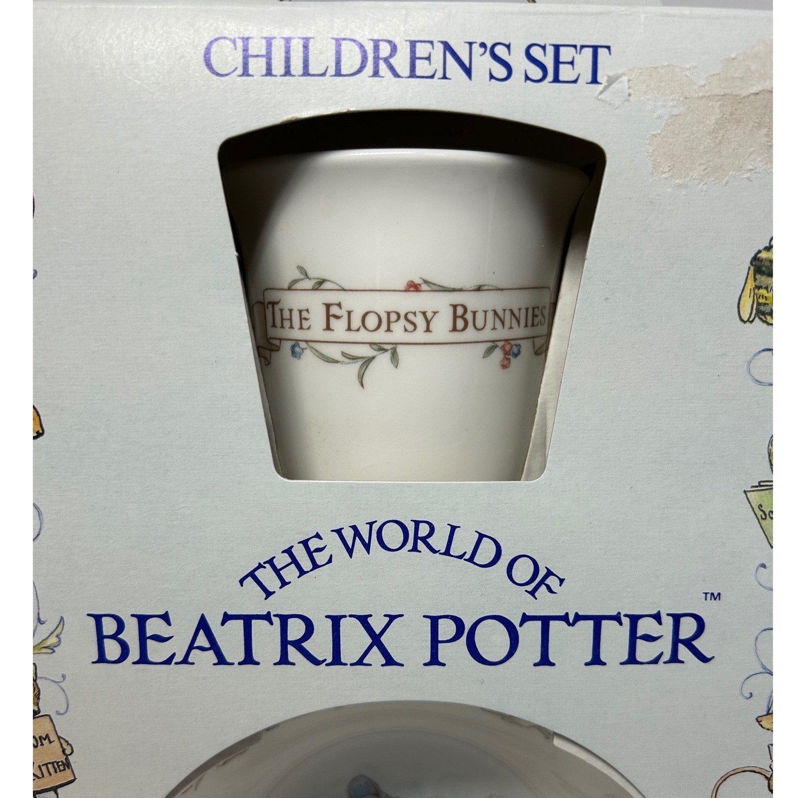 1986 Royal Albert Beatrix Potter Childrens Set Jemima Puddle Duck Cup Bowl Plate