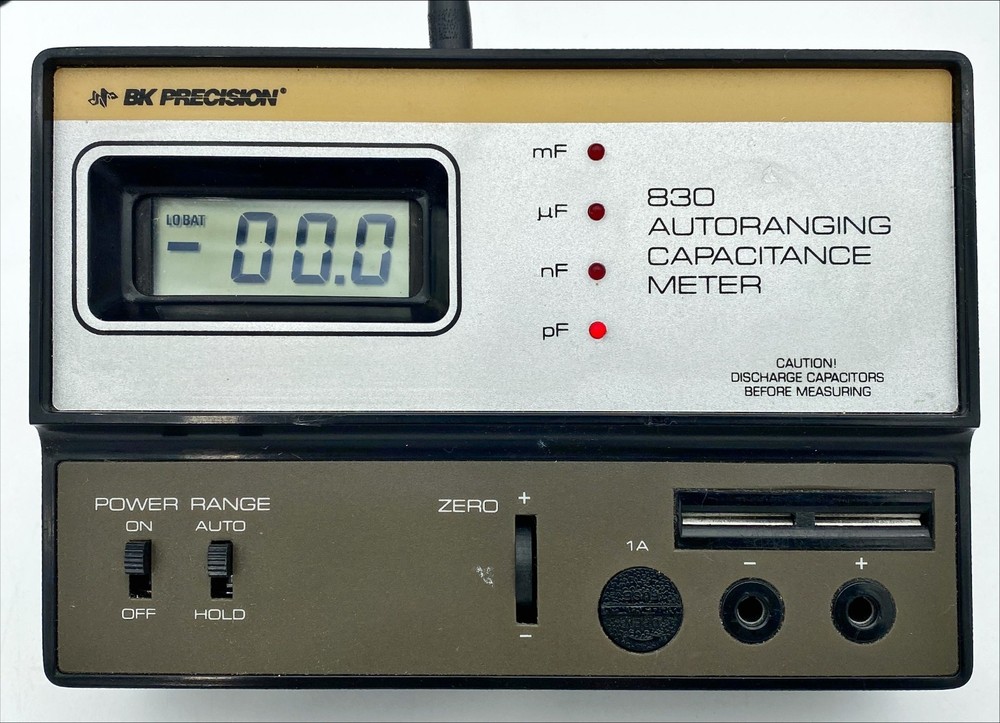 BK Precision 830 AUTORANGING Capacitance Meter with Original Box FREE SHIPPING