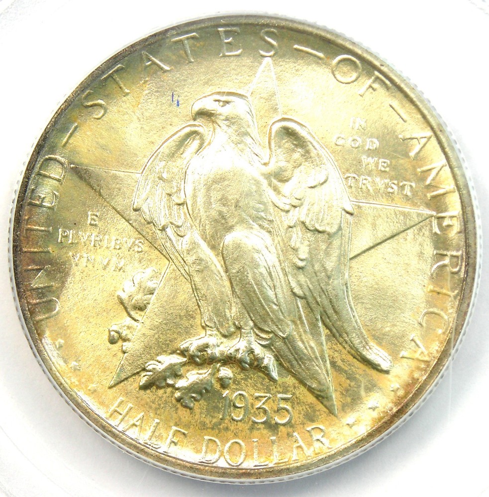 1935 Texas Half Dollar 50C - Certified PCGS MS68 - Rare Grade - $8,500 Value!