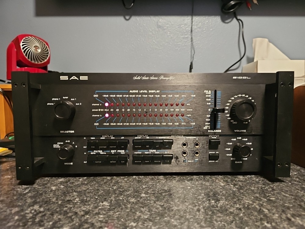 SAE 2100L Solid State Stereo Preamplifier With Original Box