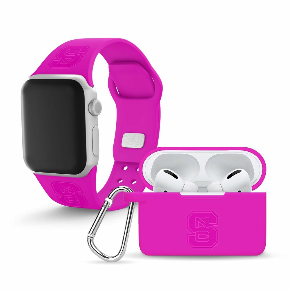 Affinity Bands North Carolina State Wolfpack Engraved Neon Apple Pro Combo Packa