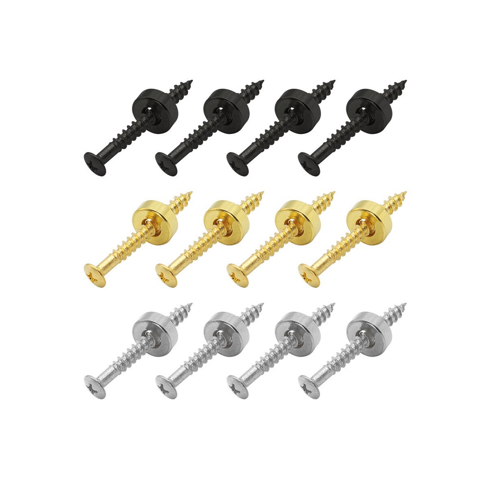 FLEOR 4PCS Guitar Neck Joint Bushings Ferrules with Mounting Screws