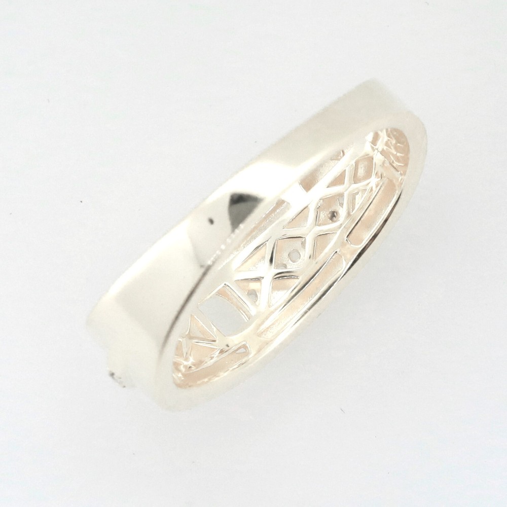 Men's Sterling Silver Semi Mount Ring Setting Oval OV 7X5mm