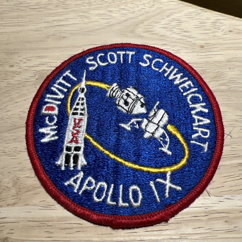 Apollo IX NASA McDivitt Scott Schweickart Space Mission Souvenir Large Patch