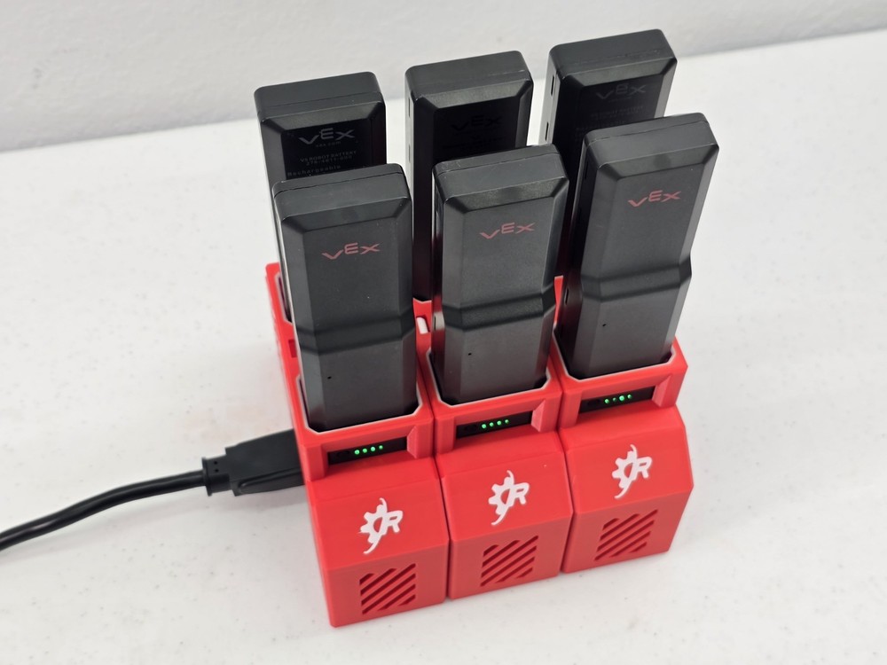 VEX V5 Battery Charging Dock (Dual) - Modular Stackable System + Power Splitter