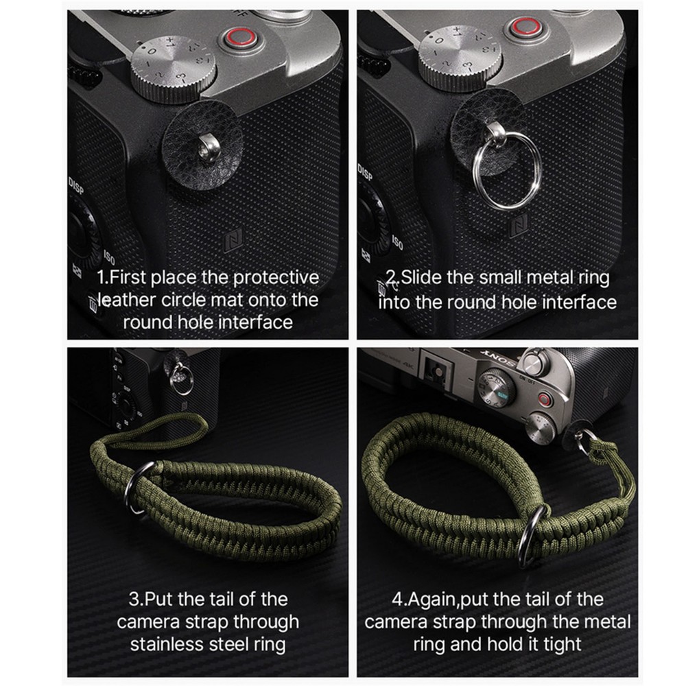 Green Durable Camera Strap Camera Wrist Strap Hand Grip For DSLR Camera Rope