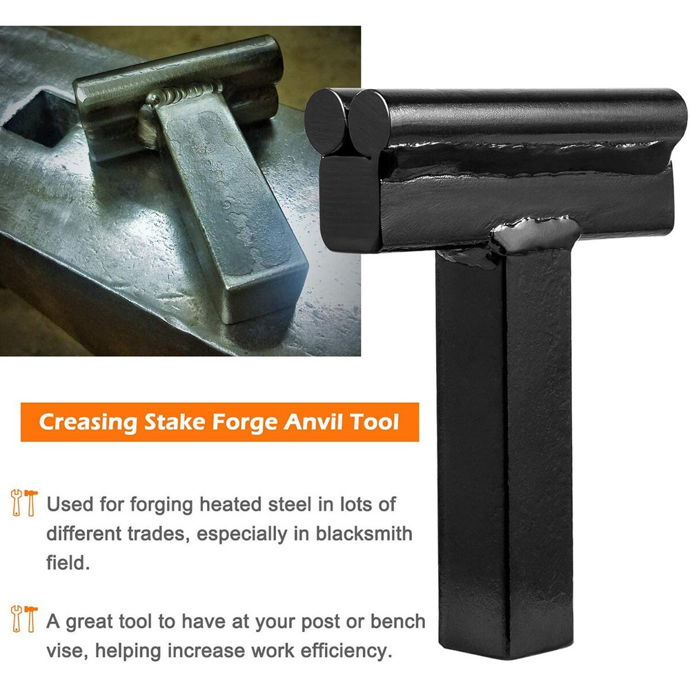 3/4" Blacksmith Anvil Forge Hardy Tools Set Cut Creasing Stake Spring Fuller