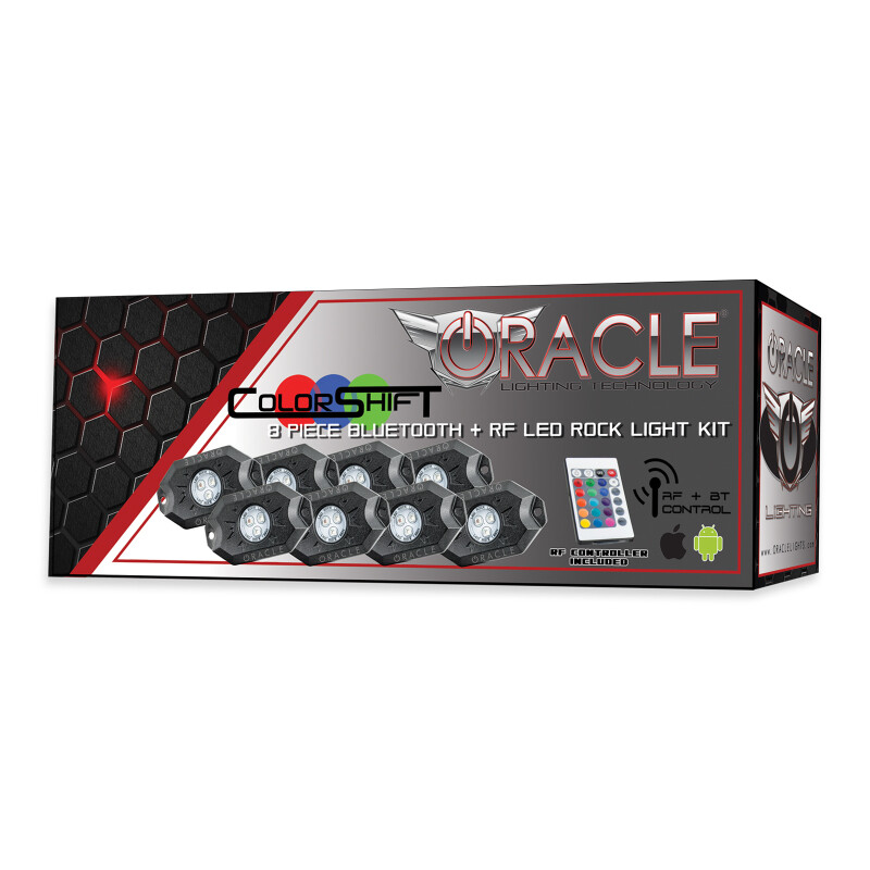 Oracle Bluetooth + RF Underbody Rock For Light Kit - 8 PCS - ColorSHIFT SEE