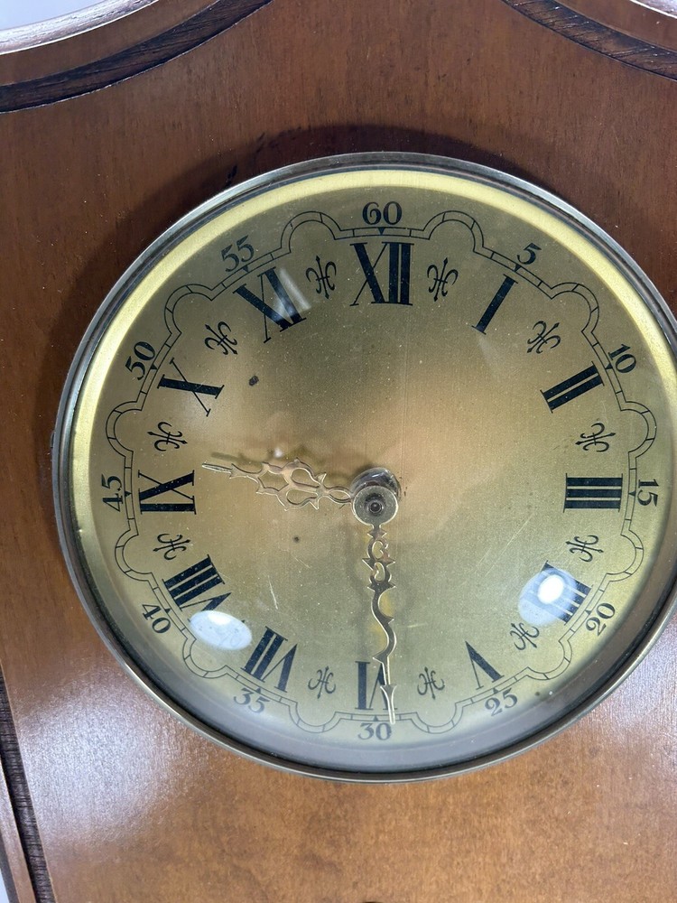 Quartz Wooden Wall Clock with Dancing Angels - Tested Working