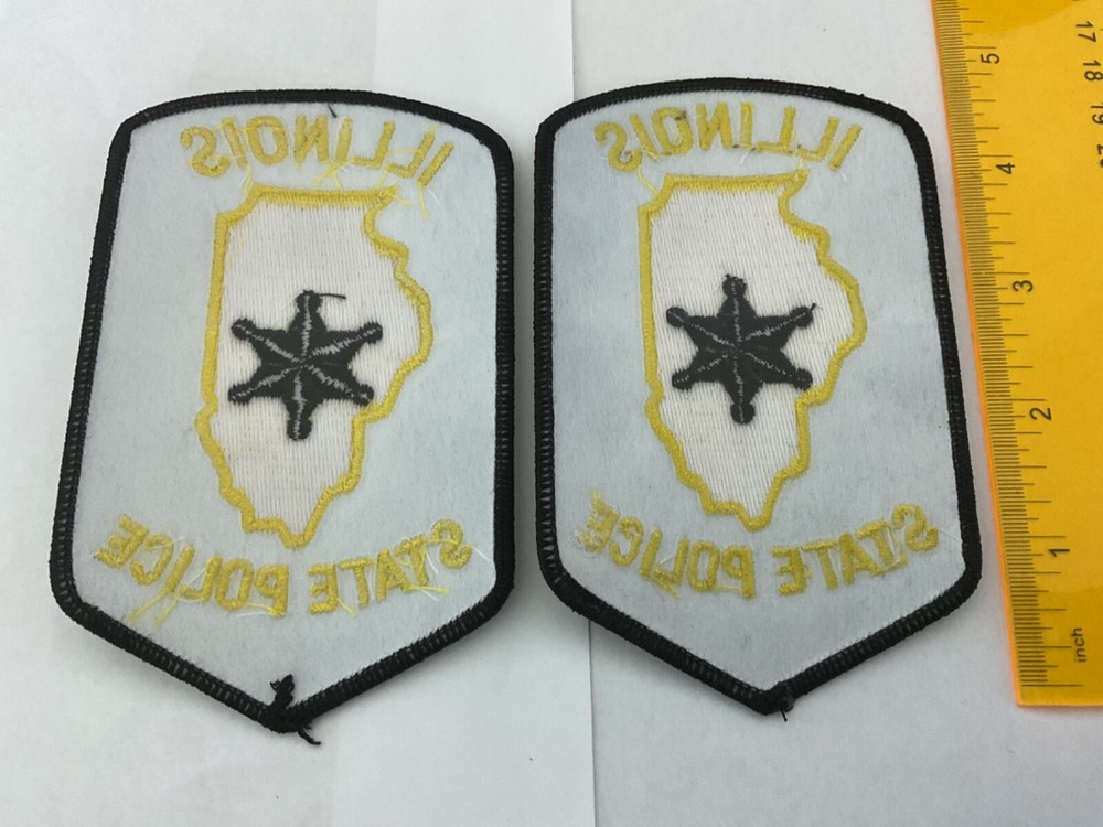 Illinois State Police Shoulder size collectable Patch Set 2 pieces