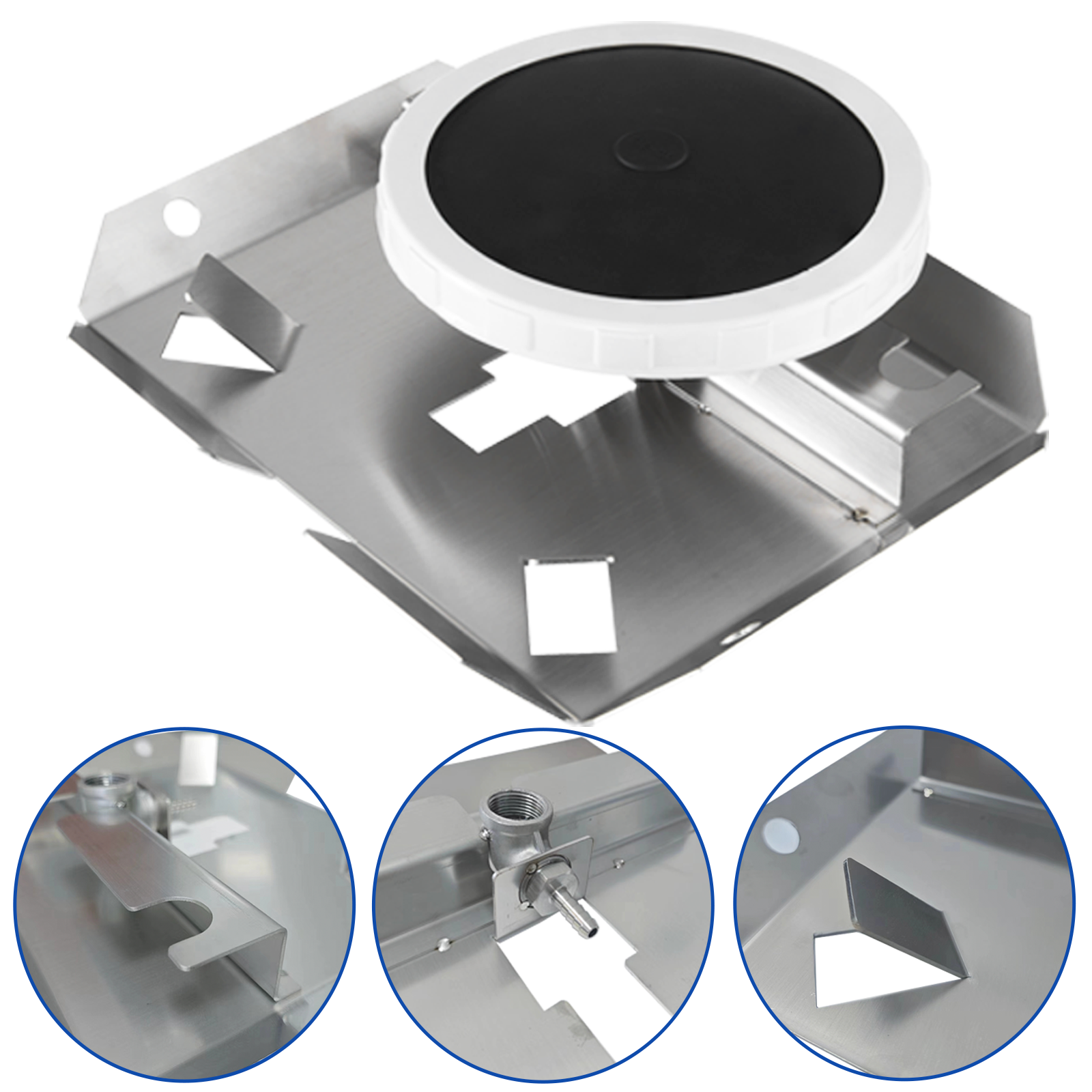 Self Sink Weighted Single 8.5" Air Diffuser for Pond & Lake Aeration Subsurface