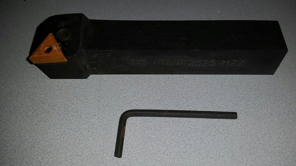 INDEXABLE TURNING Tool Holder Triangular Inserts, PTGNR 2525 M22, in box, NOS.