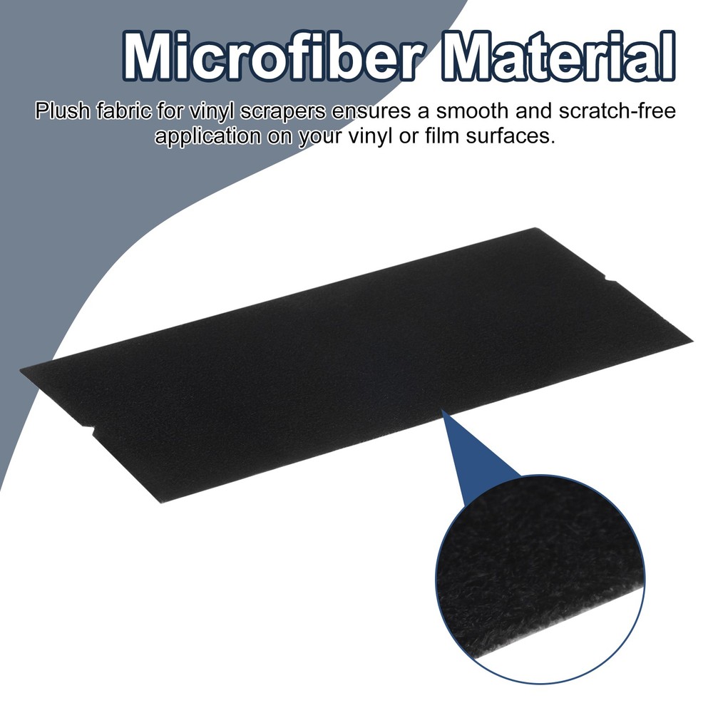 20pcs Squeegee Fabric 4 Inch Pre-Cut Self-Adhesive Replacement Felt, Black